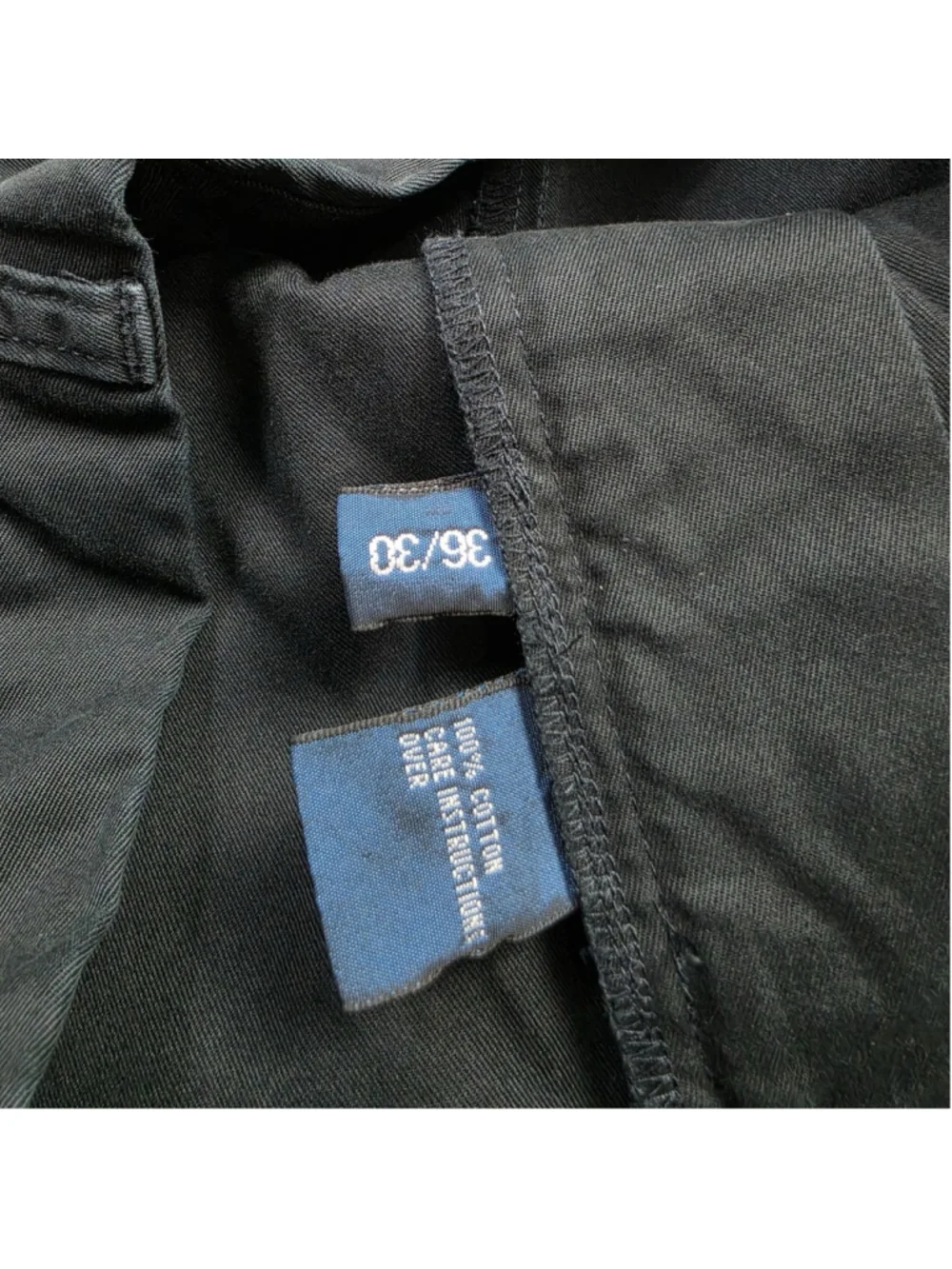 Vintage Polo Ralph Lauren Hammond Pants 36x30 Black Double Pleated Chino 90s